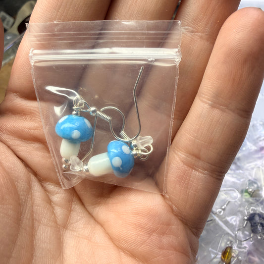 Magpie Rummage Sale - opaque blue mushies