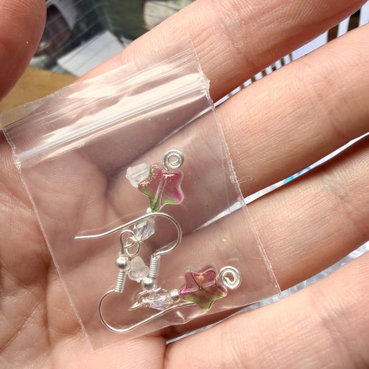 Magpie Rummage Sale - pink and green stars