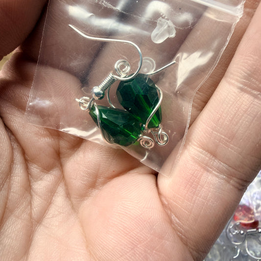 Magpie Rummage Sale - dark green teardrops