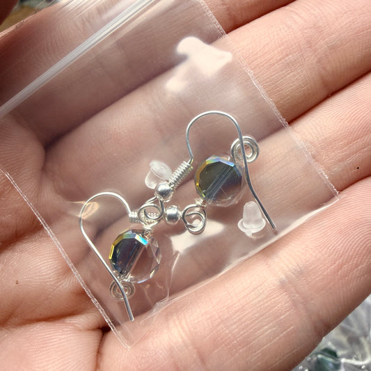 Magpie Rummage Sale - tricksy glass earrings