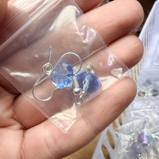 Magpie Rummage Sale - sky blue earrngs