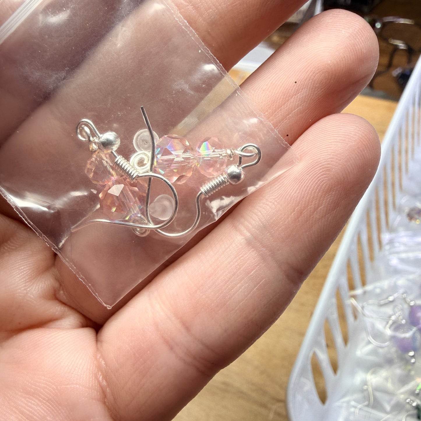 Magpie Rummage Sale - sparkly pink glass
