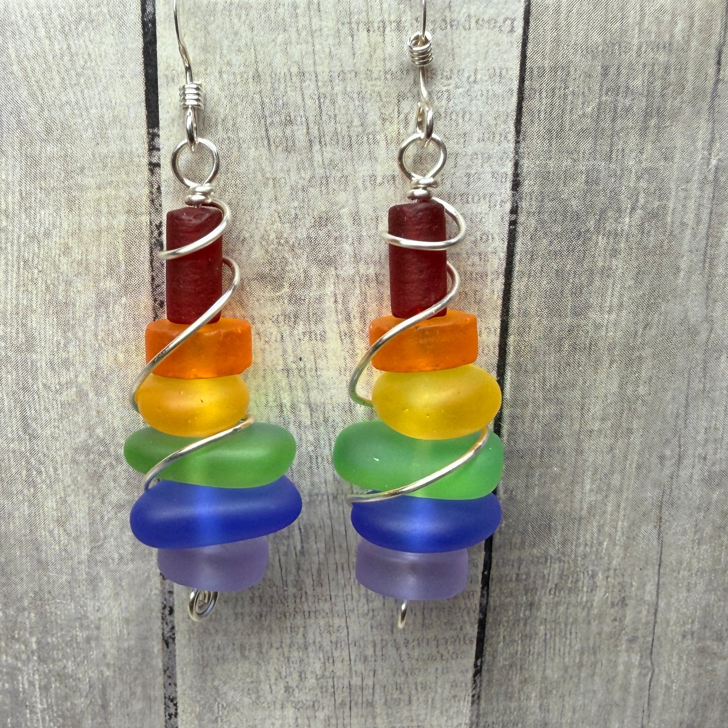 Mermaid Summer - rainbow earrings