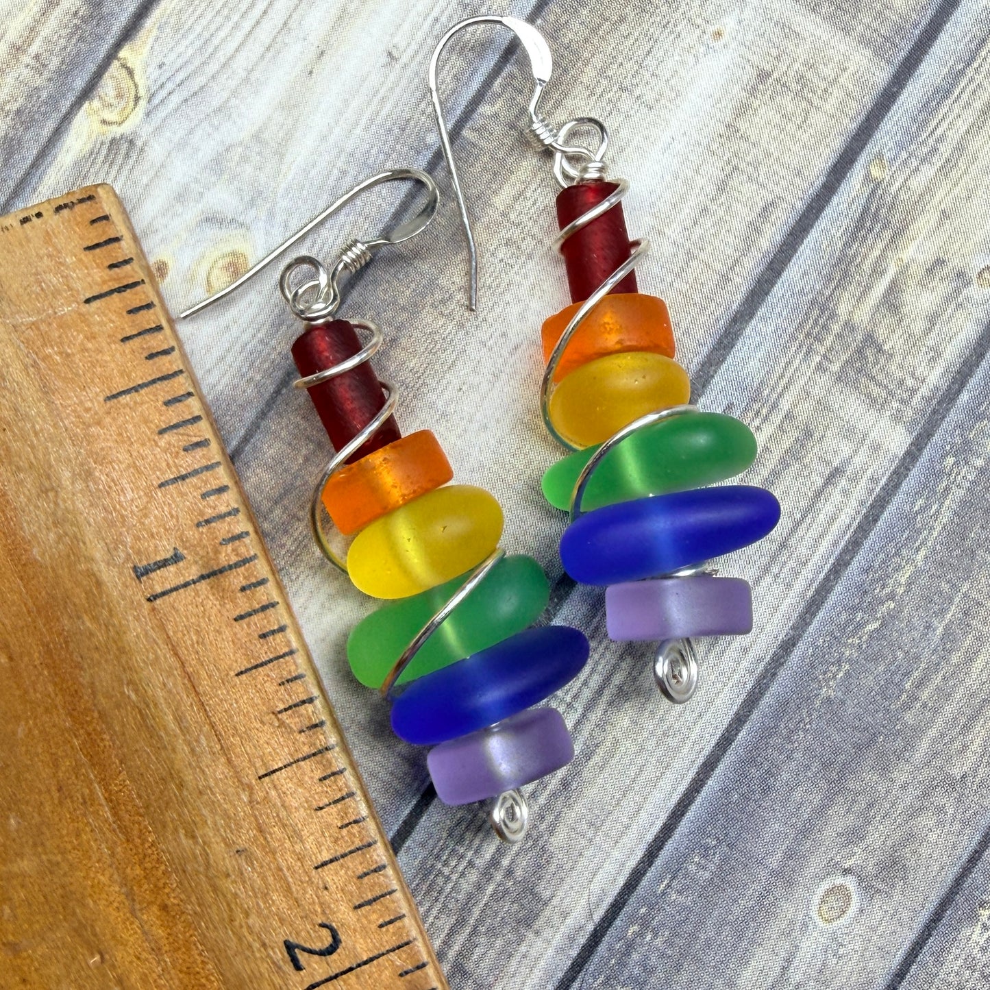 Mermaid Summer - rainbow earrings