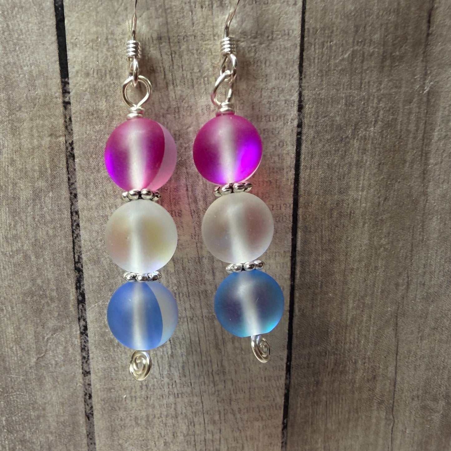 Mermaid Summer - trans glow earrings