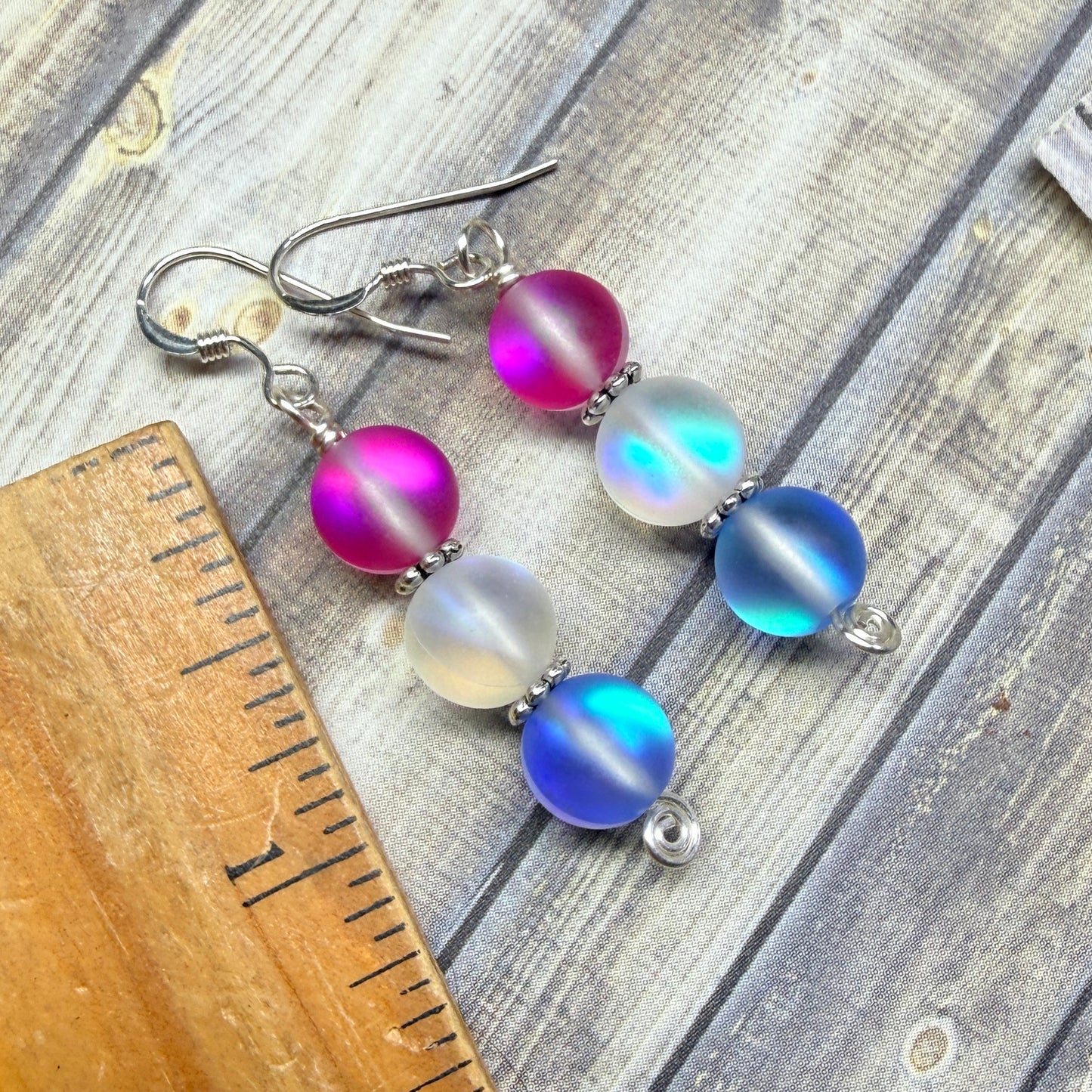 Mermaid Summer - trans glow earrings