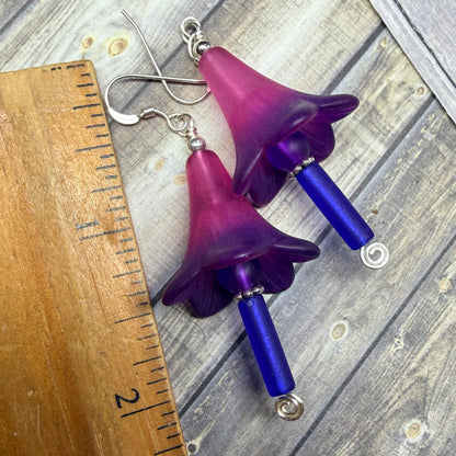 Mermaid Summer - bi flower earrings