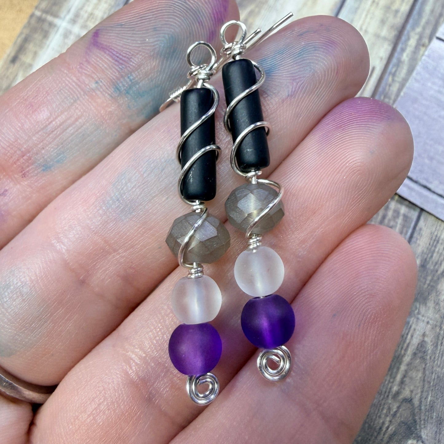 Mermaid Summer - ace earrings