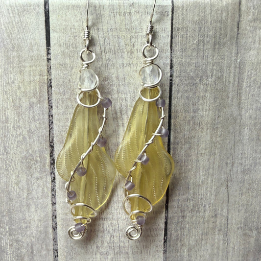 Mermaid Summer - genderqueer kelp earrings
