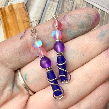 Mermaid Summer - bi earrings