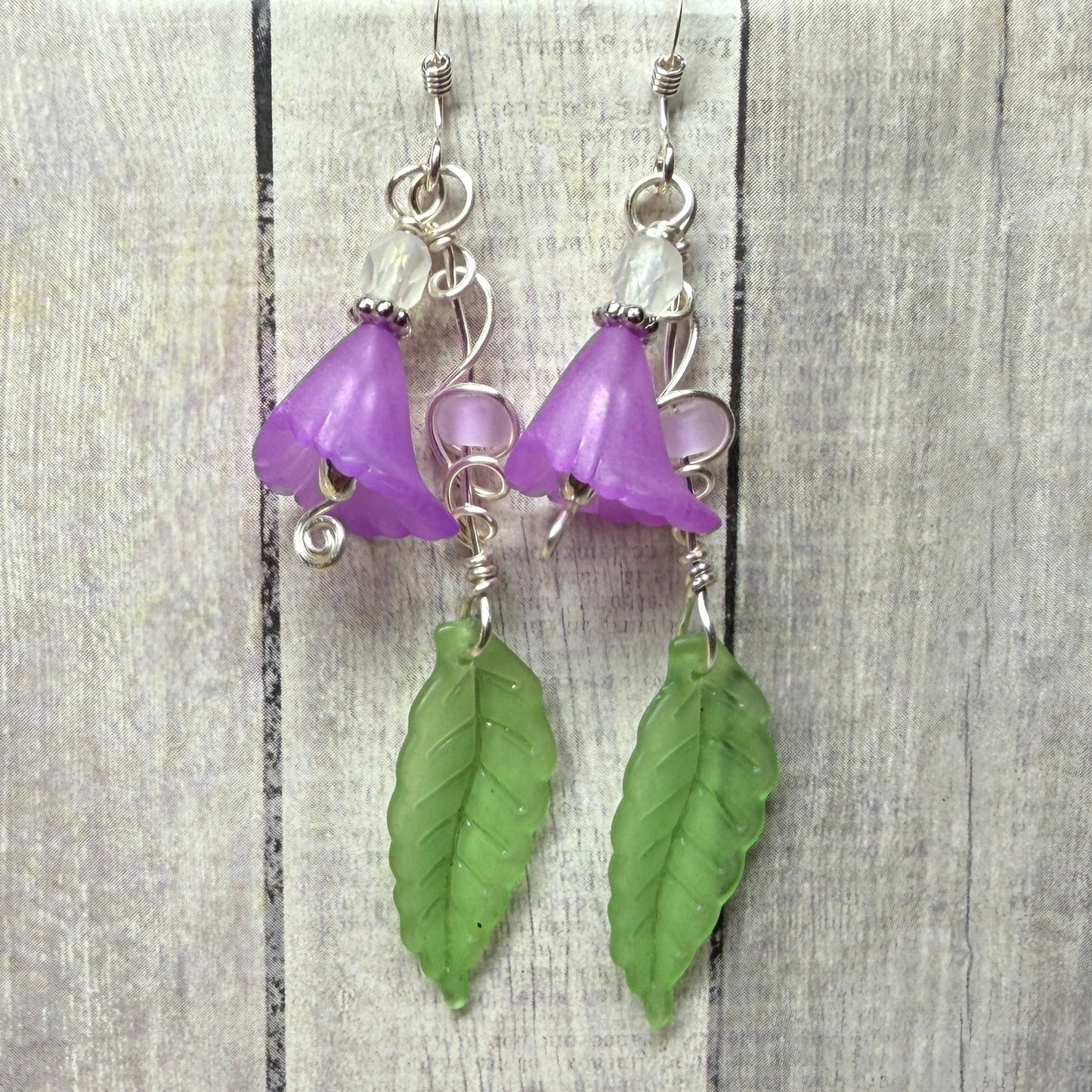 Mermaid Summer - genderqueer flower earrings