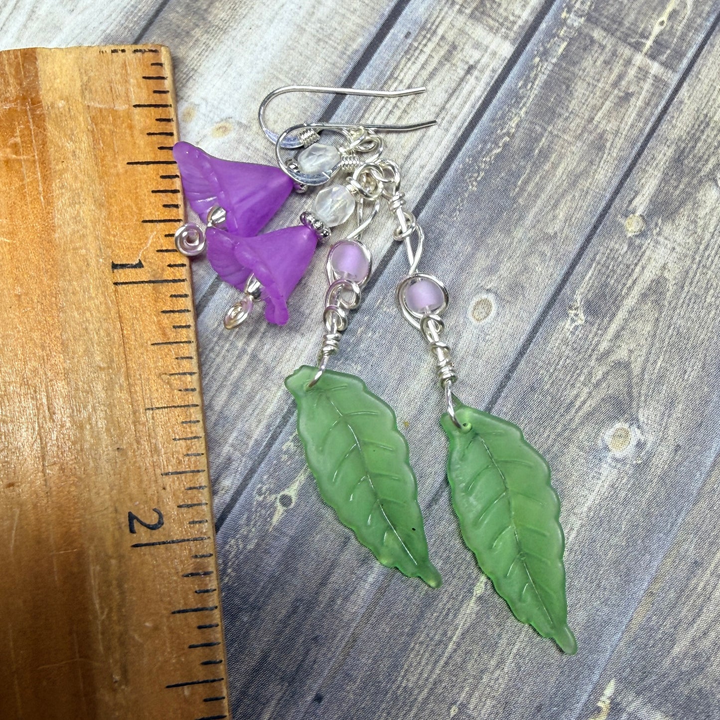 Mermaid Summer - genderqueer flower earrings