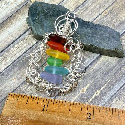 Mermaid Summer - rainbow pendant