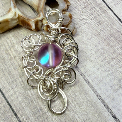 Mermaid Summer - lavender glow pendant