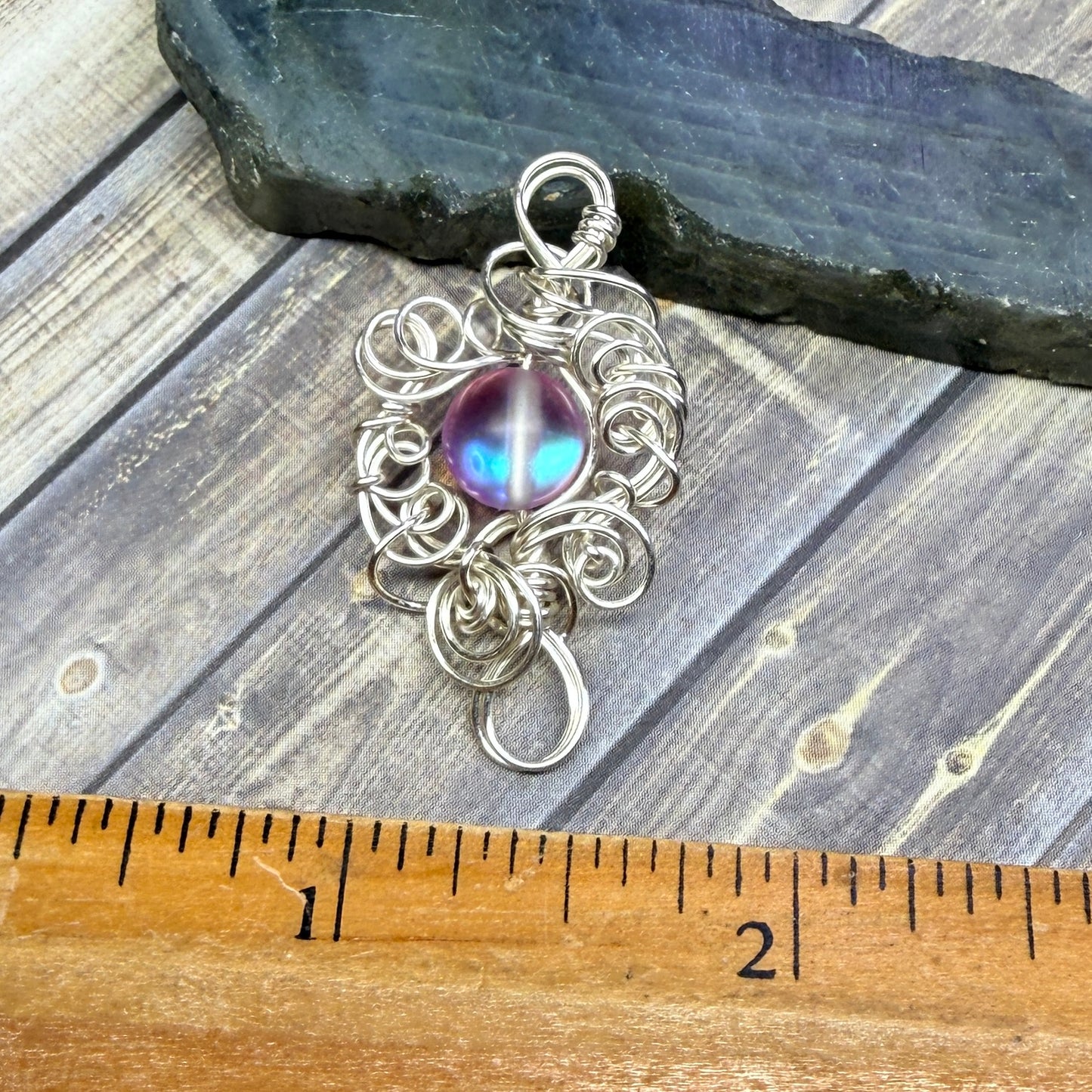 Mermaid Summer - lavender glow pendant