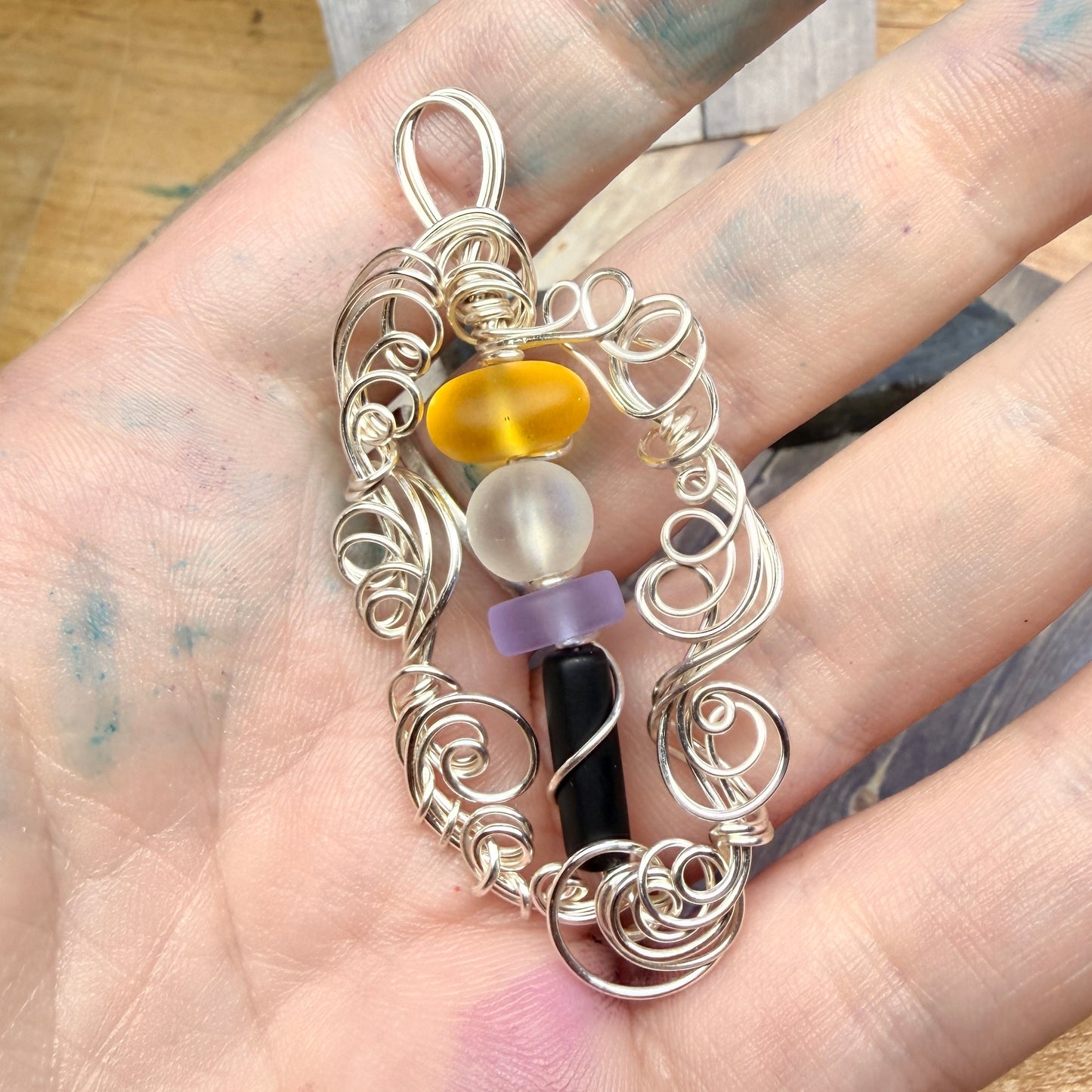 Mermaid Summer - nonbinary pendant
