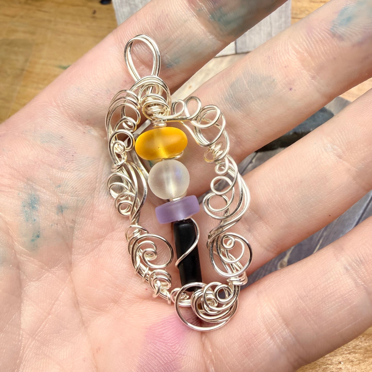 Mermaid Summer - nonbinary pendant