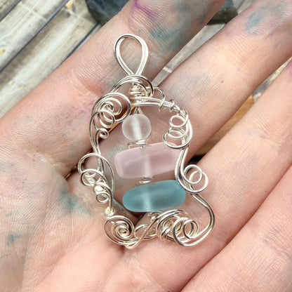 Mermaid Summer - trans pendant