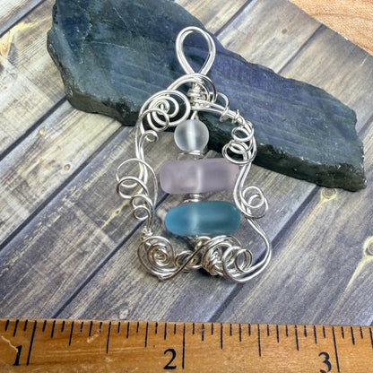 Mermaid Summer - trans pendant