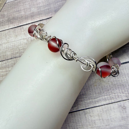 Mermaid Summer - red glow bracelet