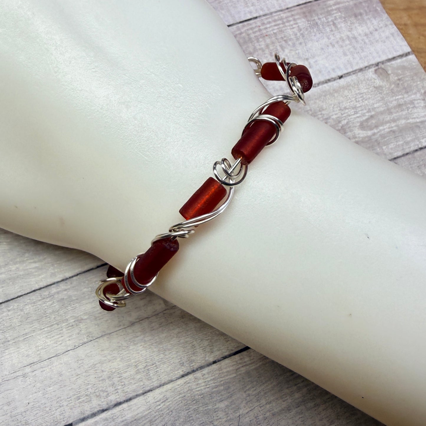Mermaid Summer - red bracelet