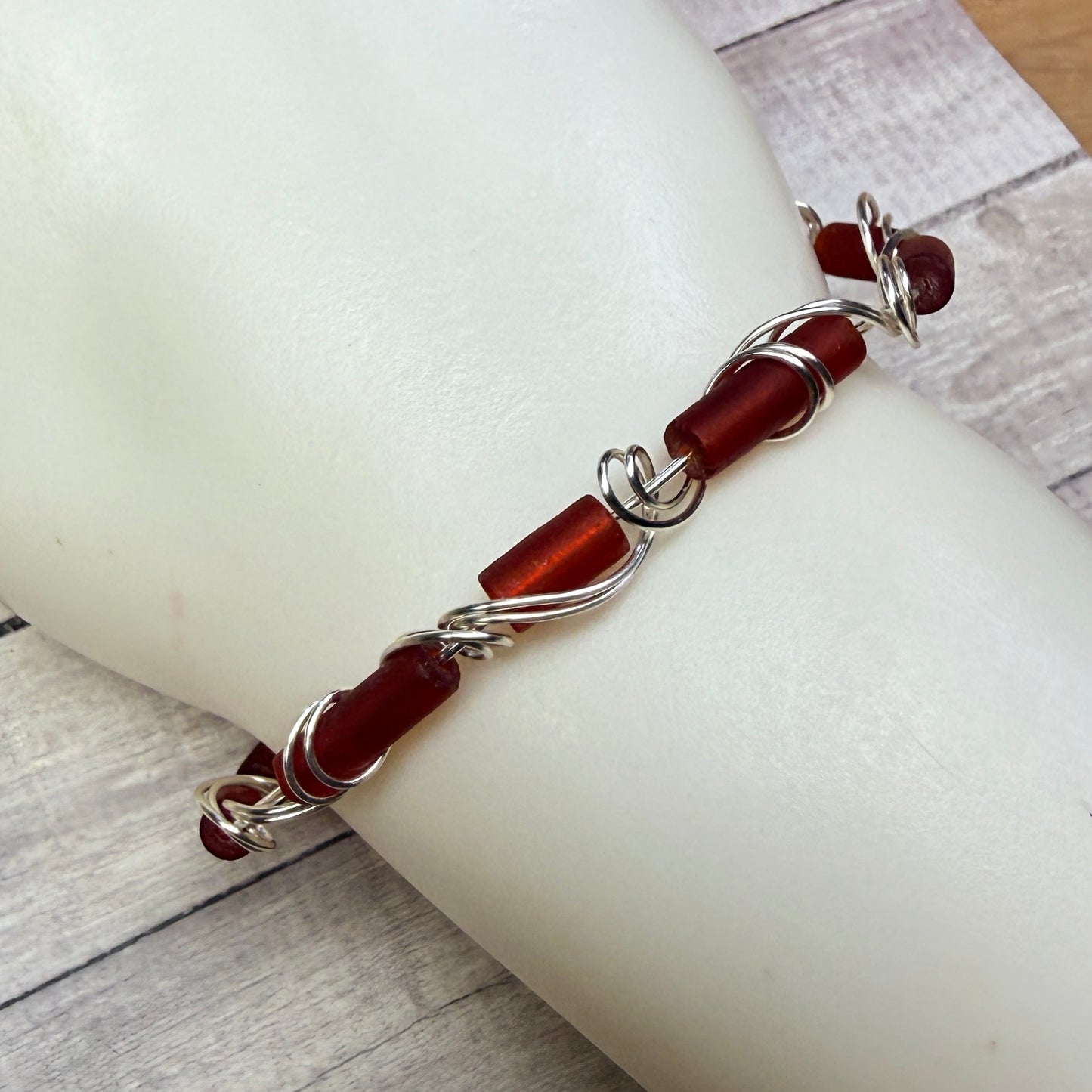 Mermaid Summer - red bracelet