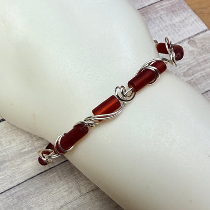 Mermaid Summer - red bracelet