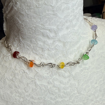 Mermaid Summer - rainbow necklace