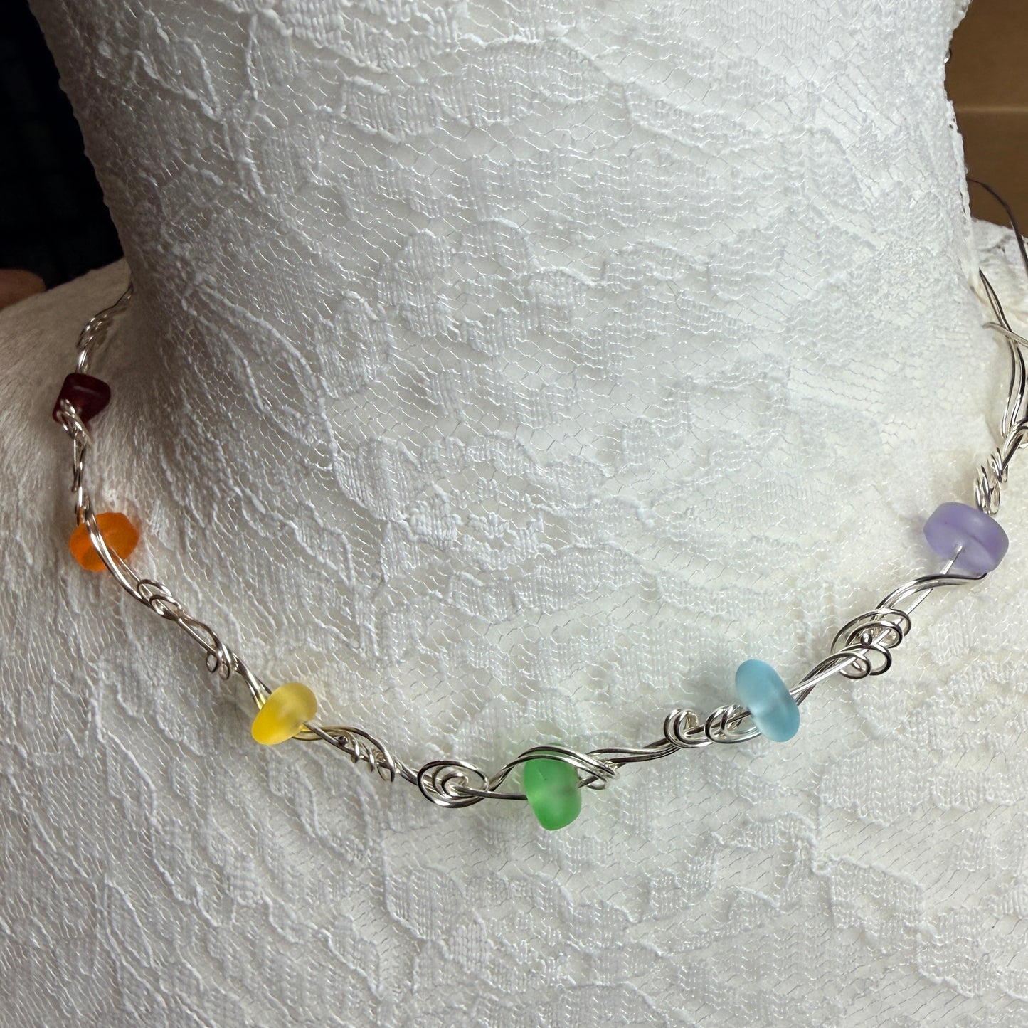 Mermaid Summer - rainbow necklace