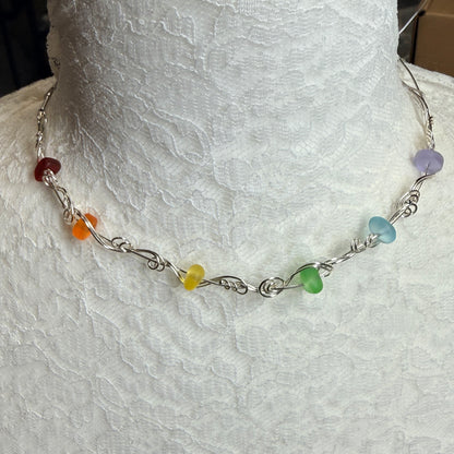 Mermaid Summer - rainbow necklace