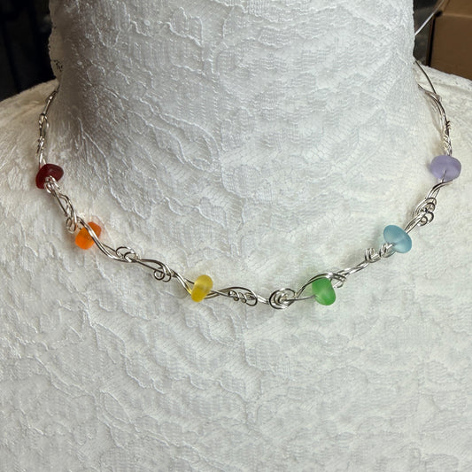 Mermaid Summer - rainbow necklace