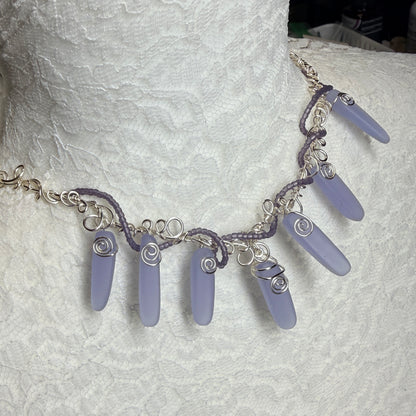 Mermaid Summer - purple necklace