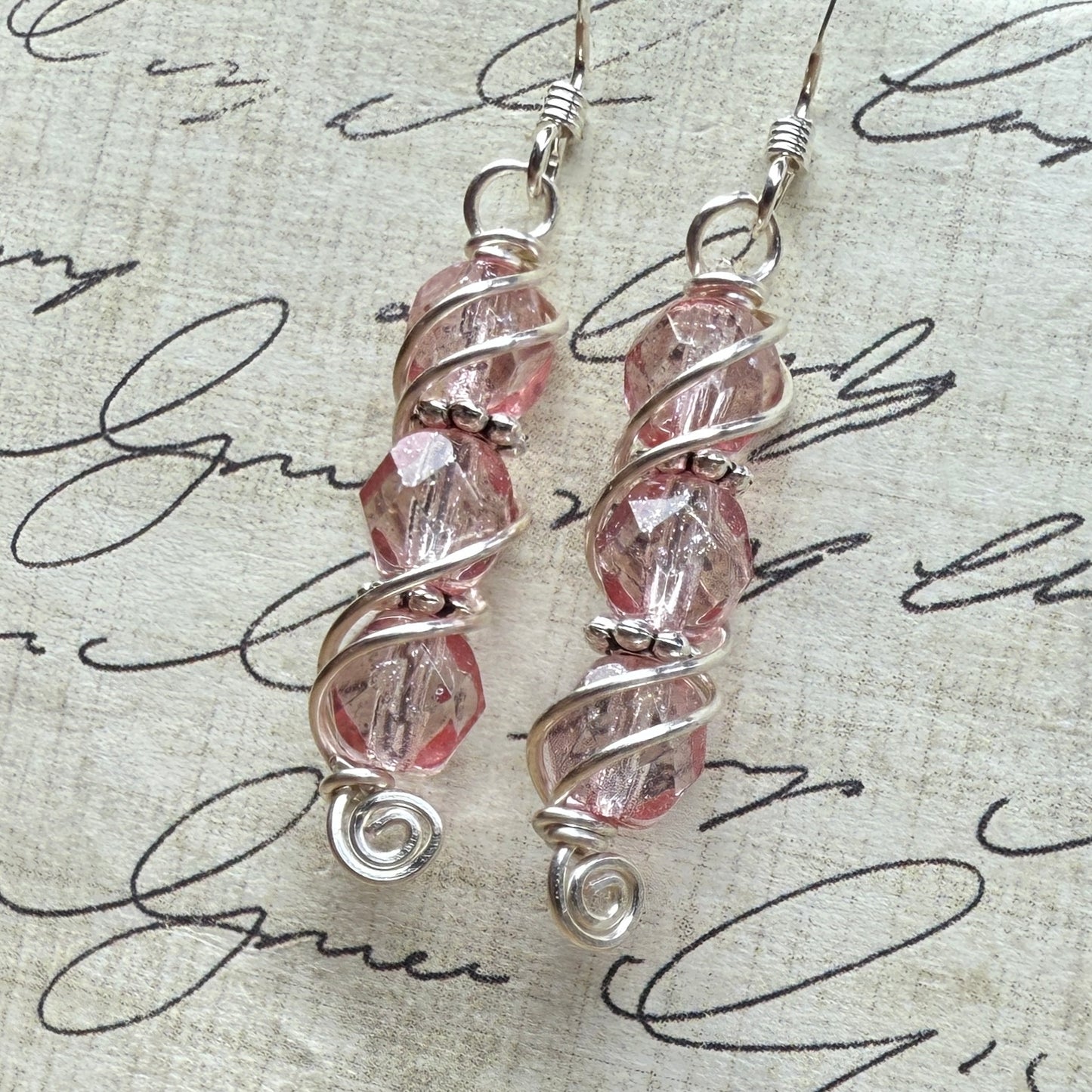 Sparkly Pink Earrings