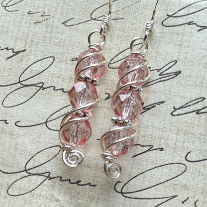 Sparkly Pink Earrings