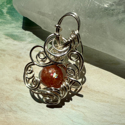 Stillness In The Storm: sunstone pendant