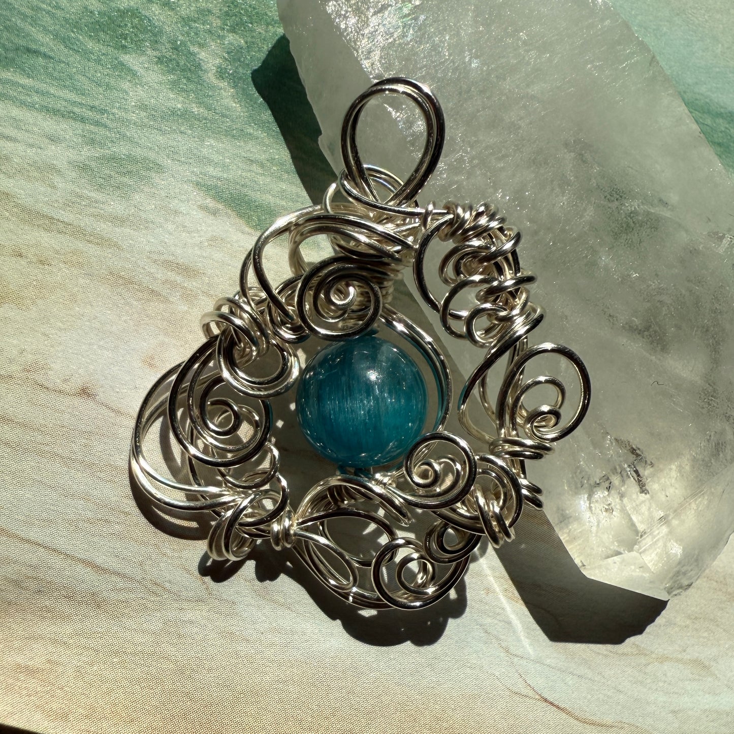 Stillness In The Storm: apatite bracelet