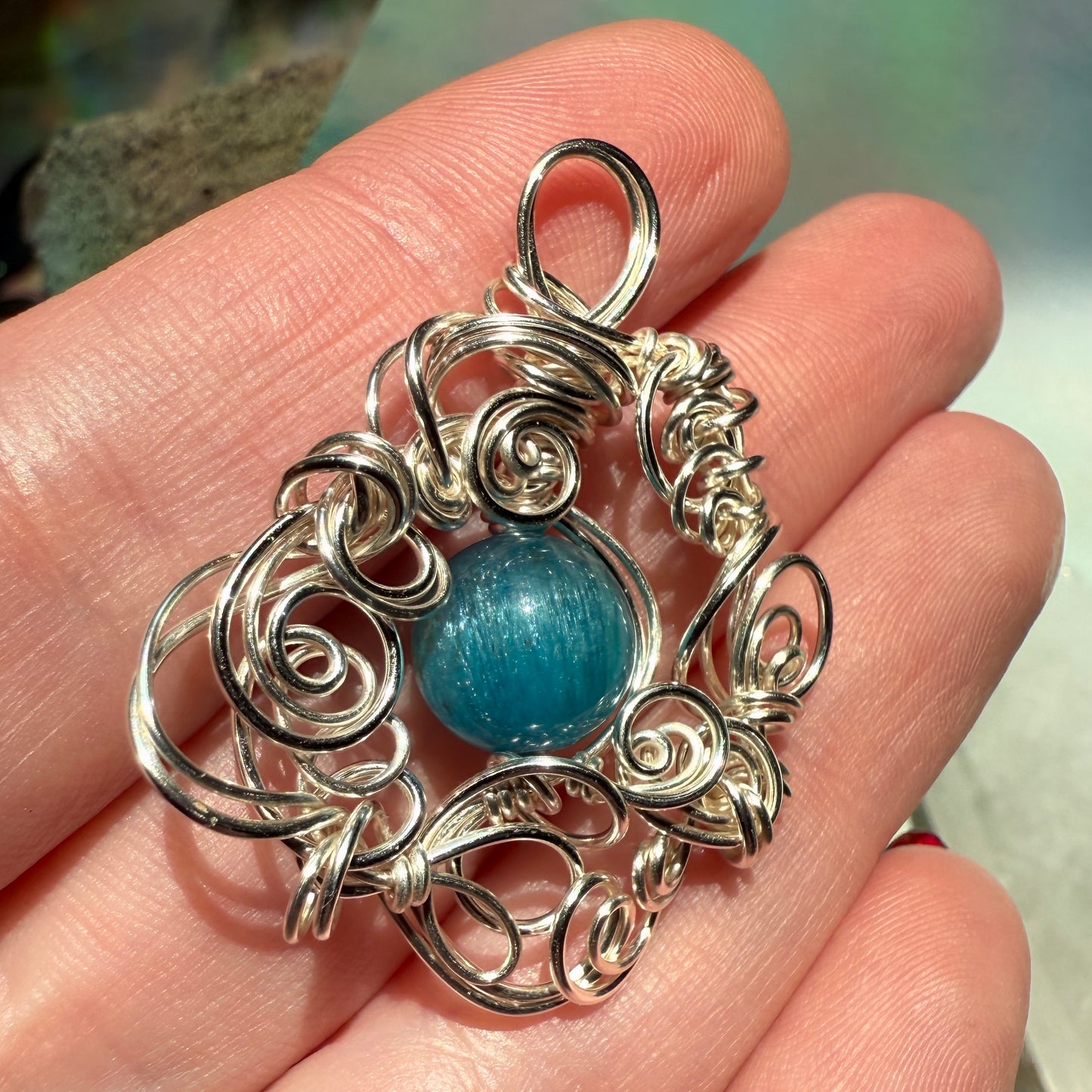 Stillness In The Storm: apatite bracelet