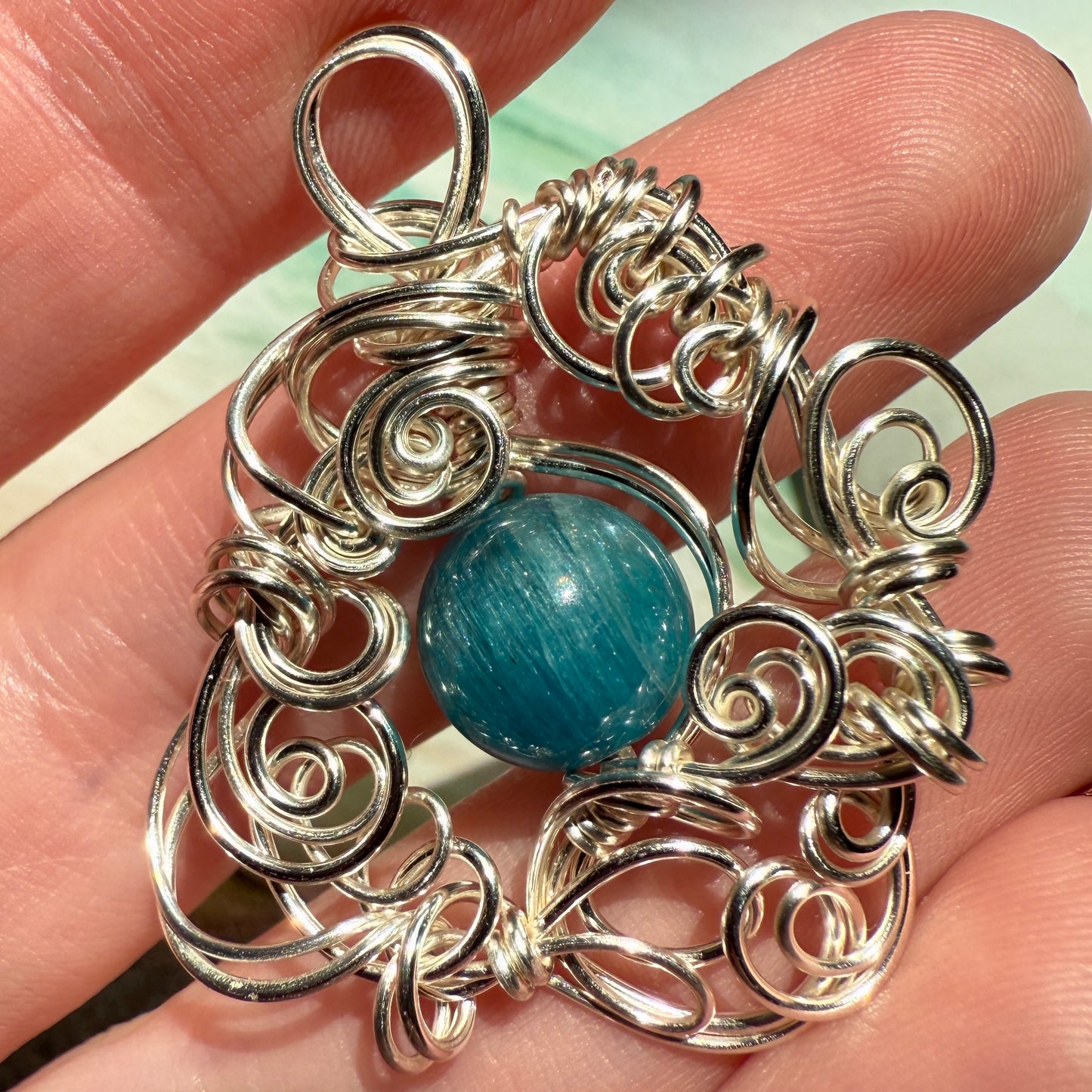 Stillness In The Storm: apatite bracelet
