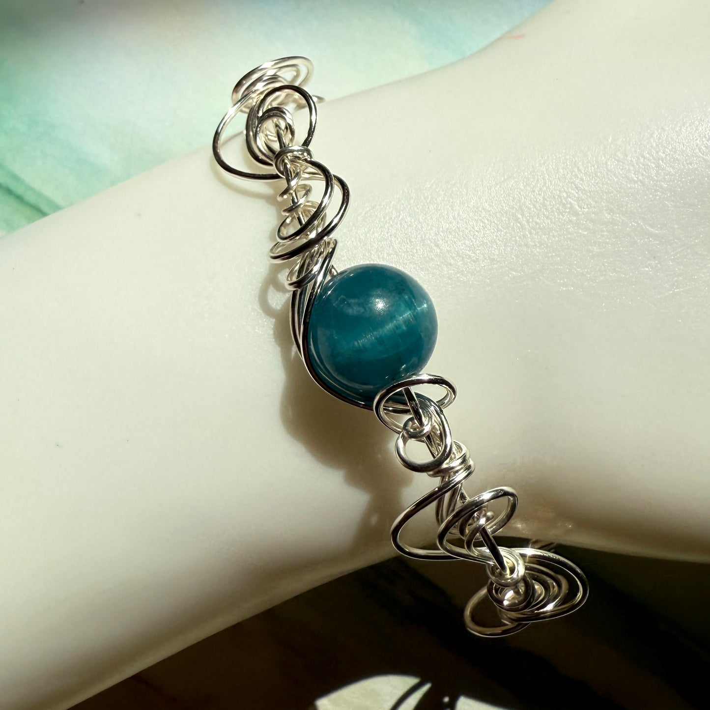 Stillness In The Storm: apatite bracelet