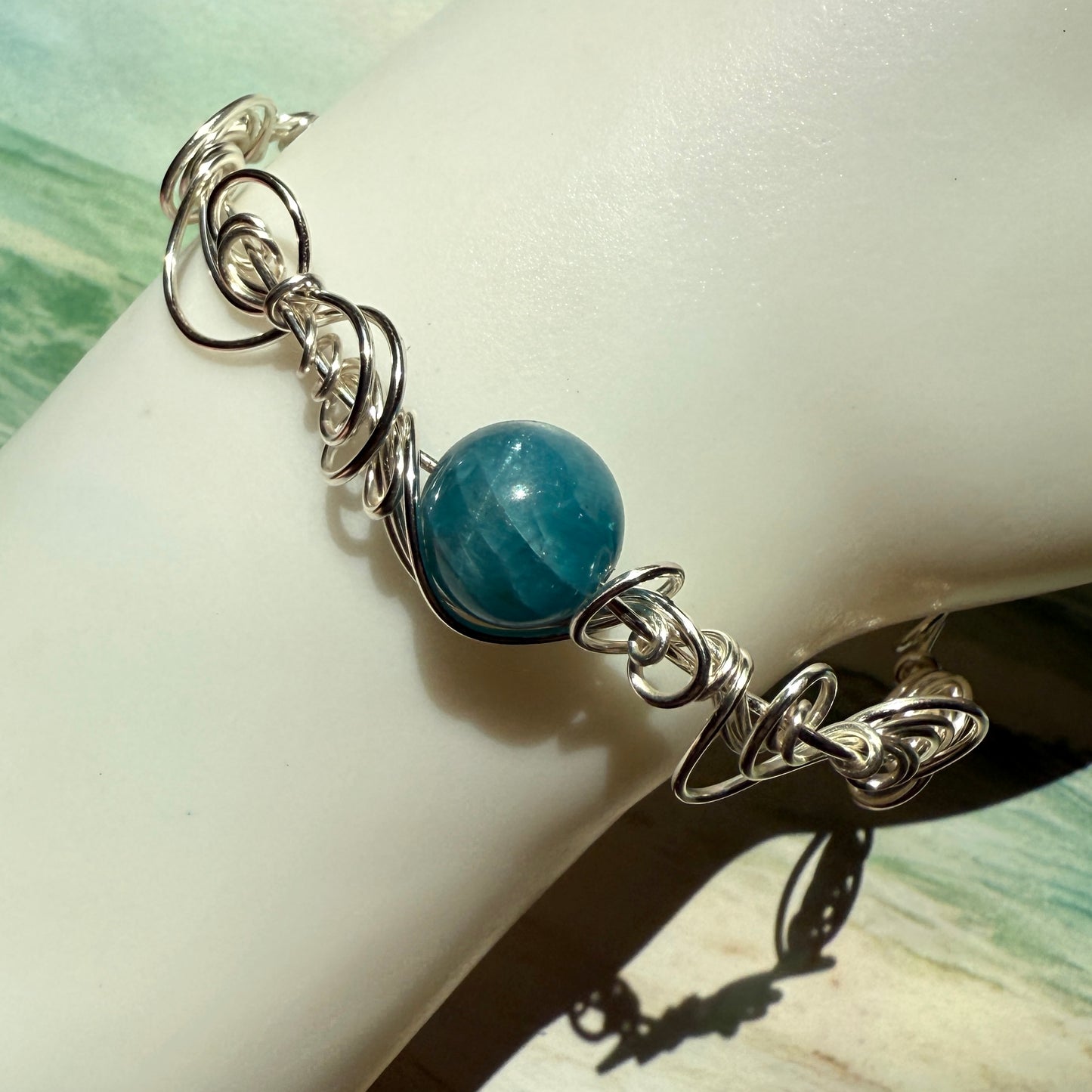 Stillness In The Storm: apatite bracelet