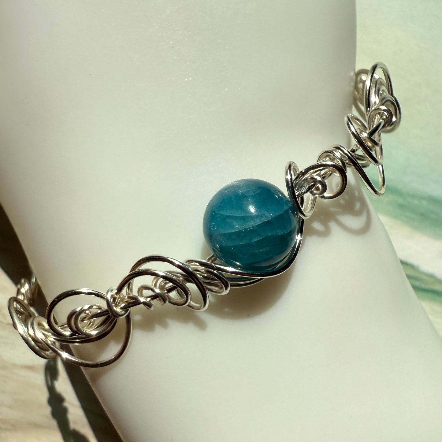 Stillness In The Storm: apatite bracelet