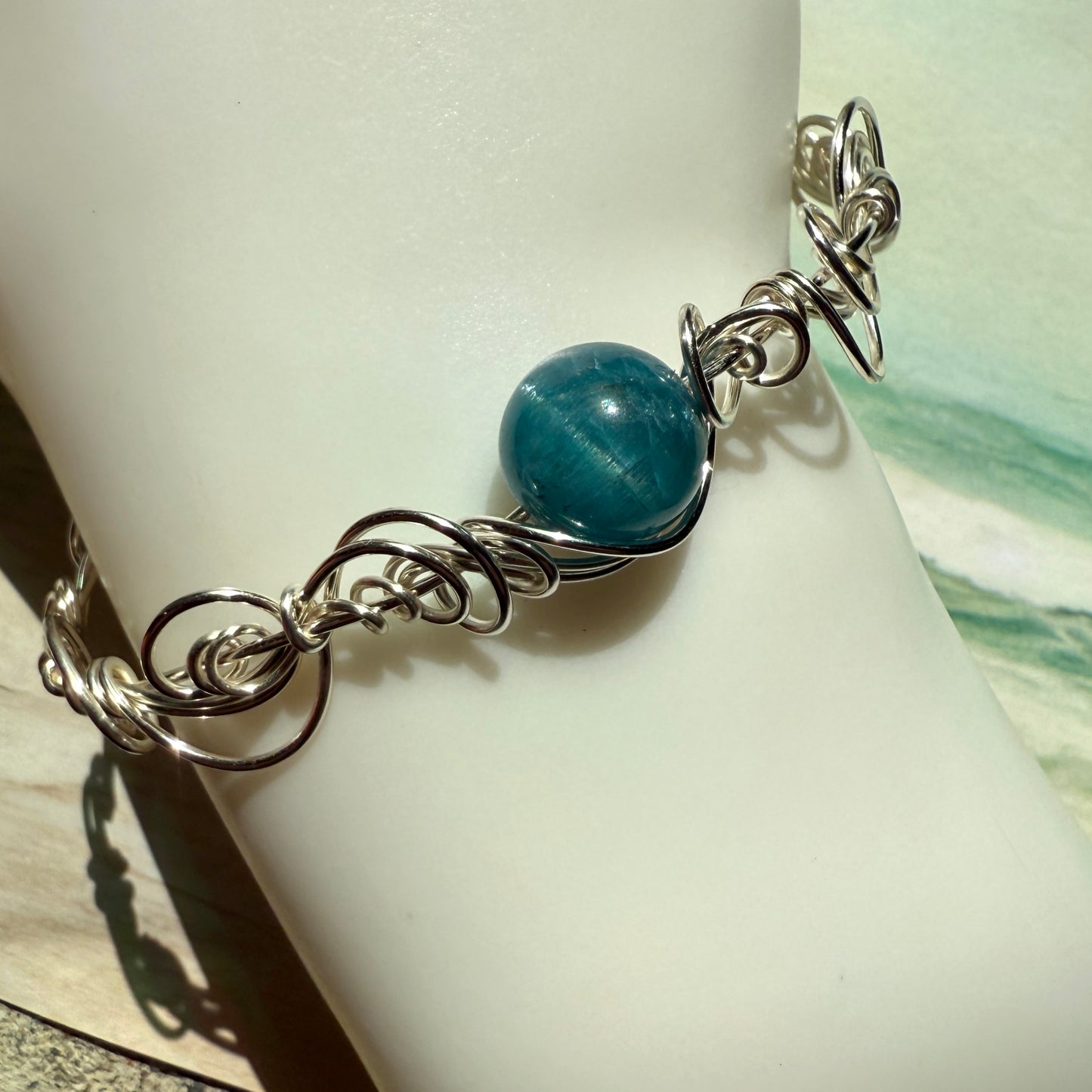 Stillness In The Storm: apatite bracelet