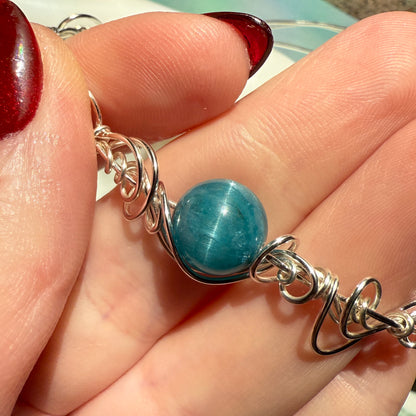 Stillness In The Storm: apatite bracelet