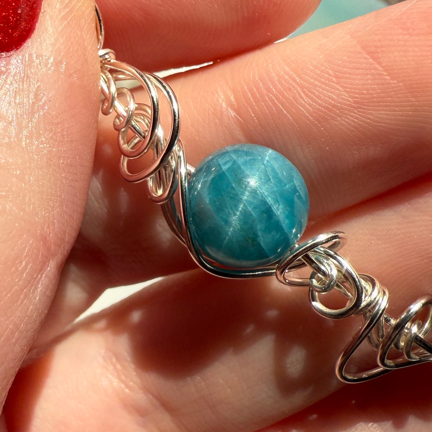 Stillness In The Storm: apatite bracelet