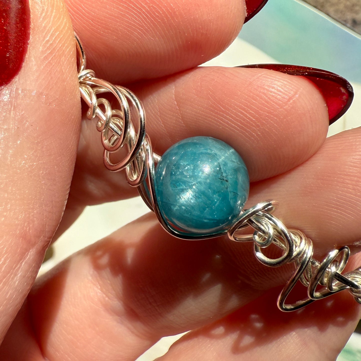 Stillness In The Storm: apatite bracelet
