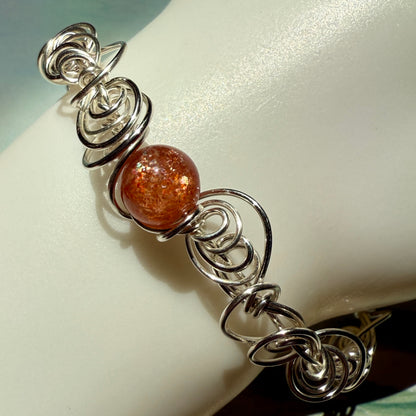 Stillness In The Storm: sunstone bracelet