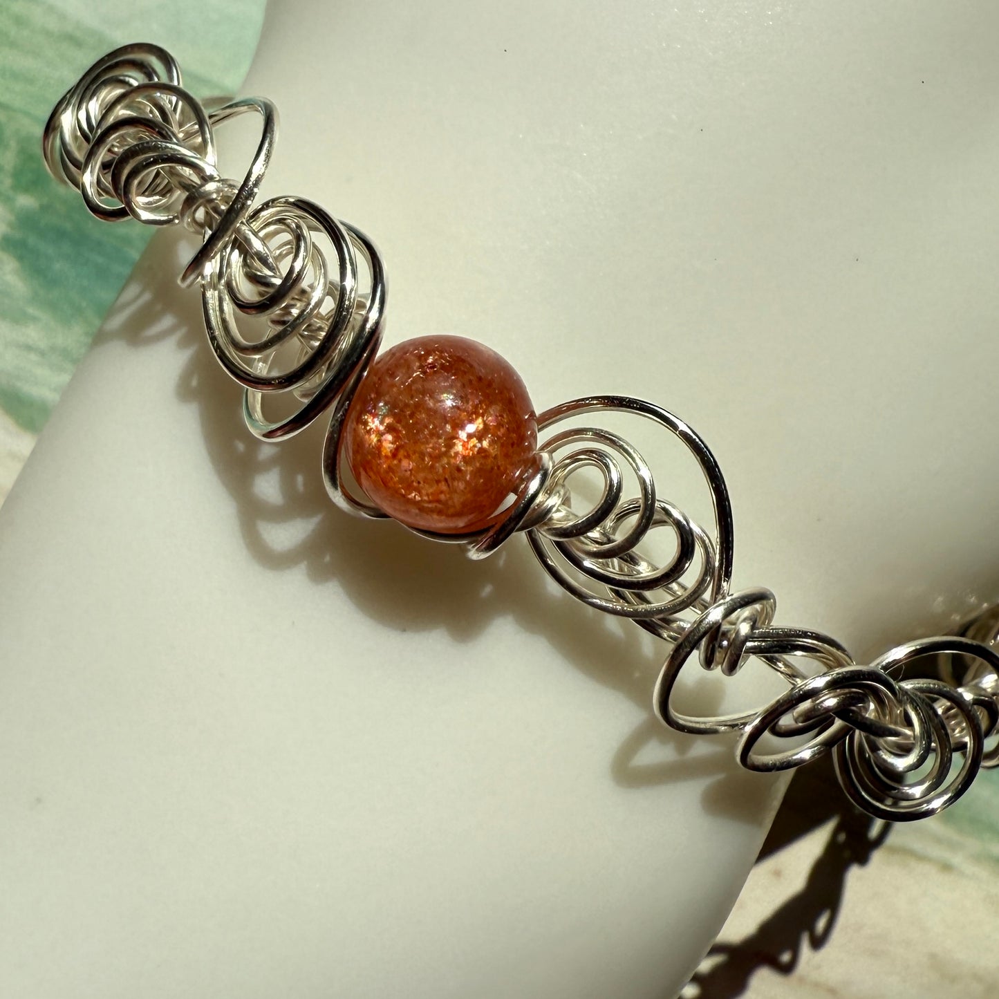 Stillness In The Storm: sunstone bracelet