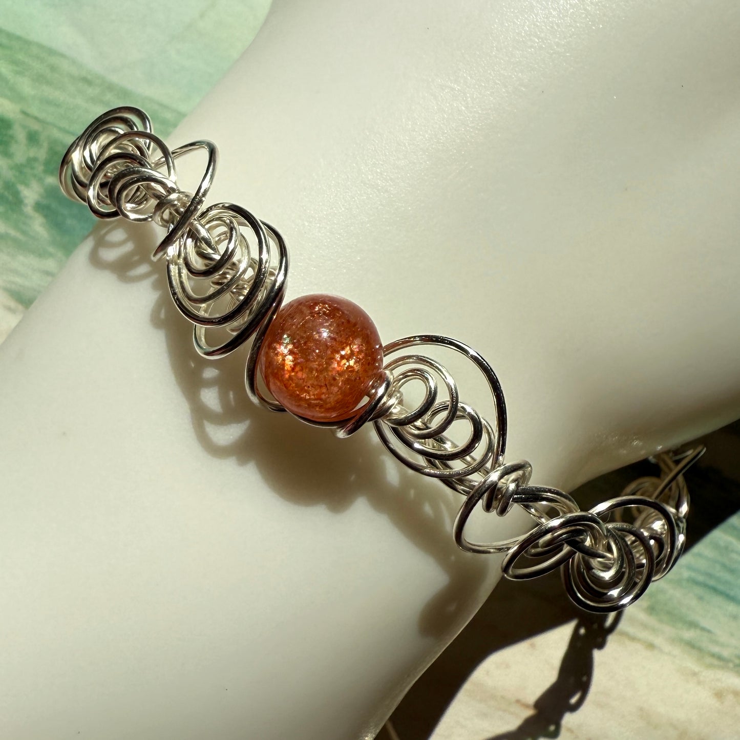 Stillness In The Storm: sunstone bracelet