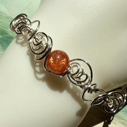 Stillness In The Storm: sunstone bracelet