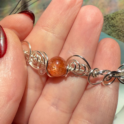 Stillness In The Storm: sunstone bracelet